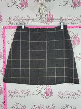 Wilfred aritzia skirt plaid Gray Windowpane Mini Skirt